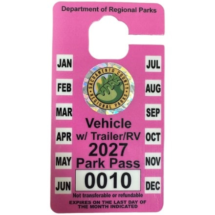 Sacramento County Annual Park Pass - Motorized Watercraft/Trailer/Oversize Vehicle 0