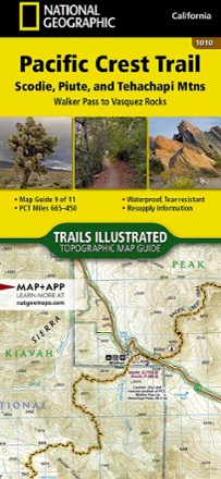 National Geographic Pacific Crest Trail Topographic Map Guide: Scodie, Piute, and Tehachapi Mountains 0
