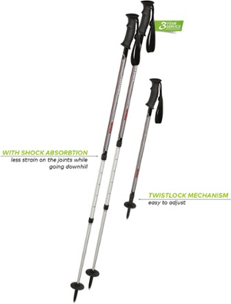 anti shock trekking pole