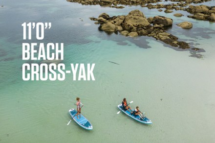 TAHE Beach Cross Tough-Tec Hybrid SUP-Yak with Paddle - 11' 5