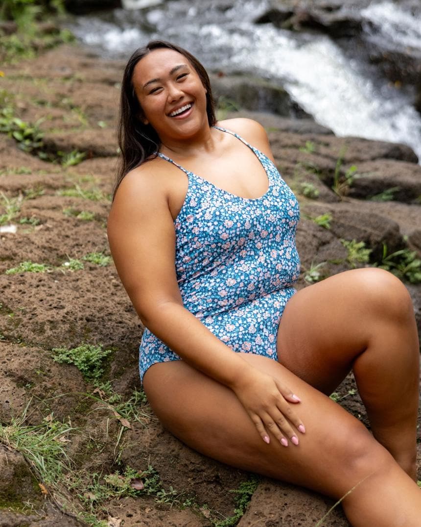 Location Image for Ruched One-Piece Swimsuit - Women's