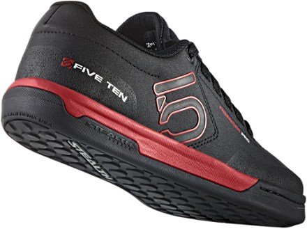 Five Ten Freerider Pro Mountain Bike Shoes - Men's Back quarter view (Black/Red)