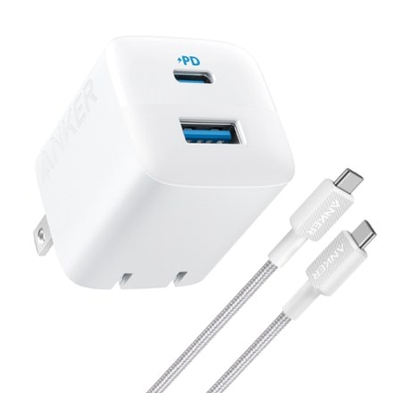 Anker 33W 2-Port Wall Charger with USB-C to USB-C Cable 0
