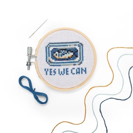 Kikkerland Sardine Mini Cross-Stitch Embroidery Kit 4