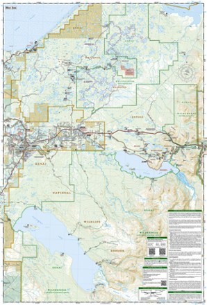 National Geographic Kenai National Wildlife Refuge/Chugach National Forest Topographic Map 1