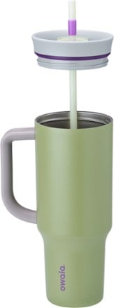 Owala FreeSip Insulated Stainless-Steel Tumbler with Locking Push-Button Lid - 40 fl. oz. 1