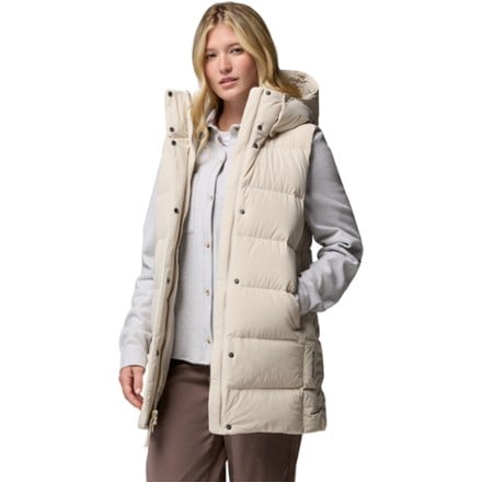 Columbia Amaze Puff Mid Hooded Down Vest - Women's 9