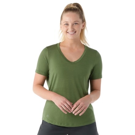 Smartwool Active Ultralite V-Neck T-Shirt - Women's 0