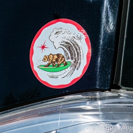 Apply Stickers California Surfer Bear Sticker 1