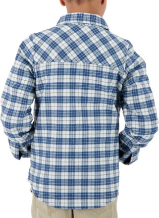 Obermeyer Avery Flannel Insulated Shirt Jacket - Icy Mey Plaid - Boys' 2