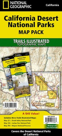 National Geographic California Desert National Parks Map Pack 0