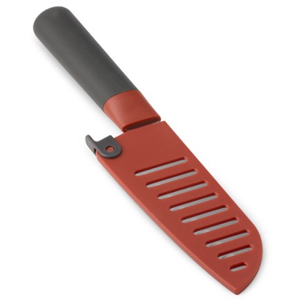 Outdoor Santoku Knife with Locking Sheath
