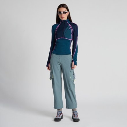 SENIQ Joytrek Grid Fleece Zip-Neck Pullover - Women's 2