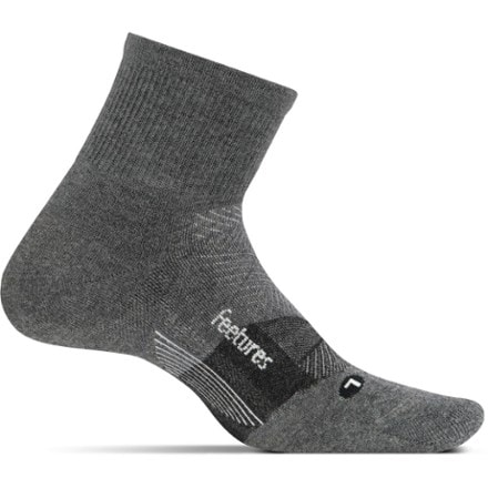 Feetures Merino 10 Cushion Quarter Socks 0