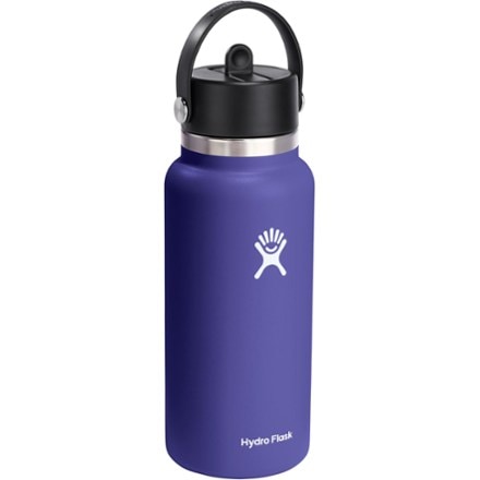 Hydro Flask Wide-Mouth Vacuum Water Bottle with Flex Straw Cap - 32 fl. oz. 1