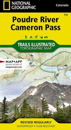National Geographic Poudre River and Cameron Pass Map 0