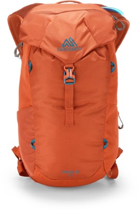 Gregory Nano 18 H2O Hydration Pack Back view (Red Rock)
