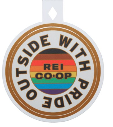 NEW REI Co op Pride Sticker Rainbow RARE!! #OutsideWithPride Pride Fest Decal 