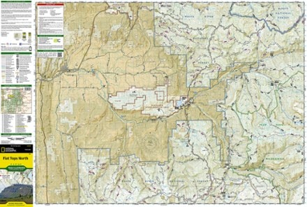 National Geographic Flat Tops North Topographic Map 1