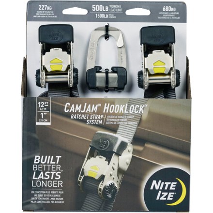 Nite Ize CamJam HookLock Ratchet Strap System - Small - Package of 2 0