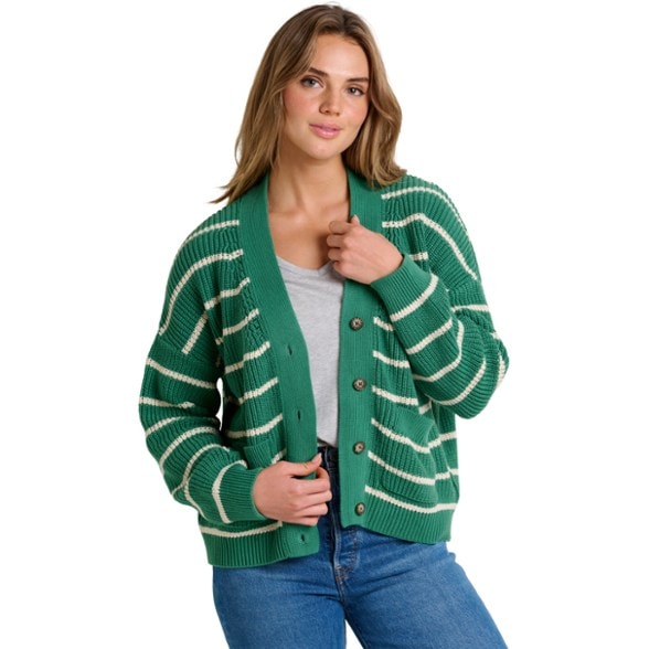 On Body Image of color Palm Stripe