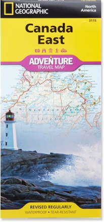 National Geographic Canada East Adventure Travel Map 0
