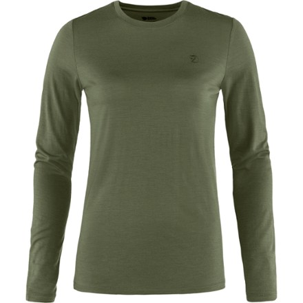 Fjallraven Fjallraven Women's Abisko Wool Long-Sleeve Shirt  Green XL - $90.00 at REI.com