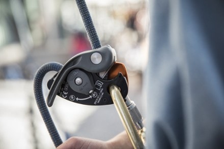 Petzl GRIGRI + Belay Device In Use (Orange)