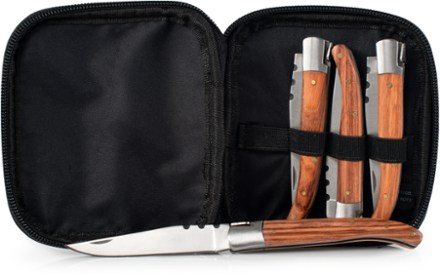 Rakau Folding Steak Knife Set for Outdoor Cooking