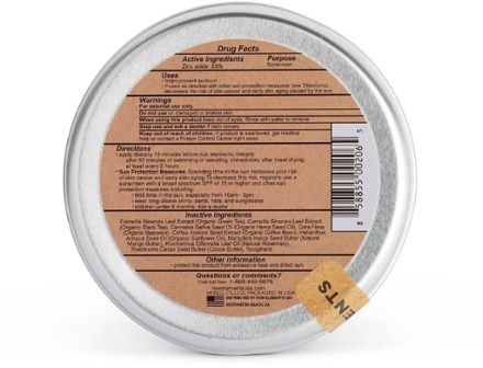 Raw Elements Face + Body SPF 30 Sunscreen Tin - 3 oz. 1