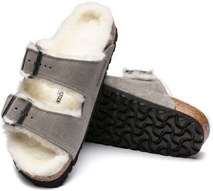 新品 BIRKENSTOCK ARIZONA SHEARLING Arizona Shearling Suede Leather in Color Mink | BIRKENSTOCK US