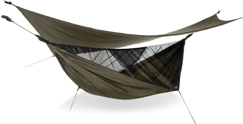 Sunyear Camping Hammock with Bug Net & Sunyear Hammock Rain Fly Tent Tarp  Provides Effective Protection Against Rain