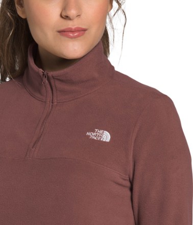 north face three quarter zip