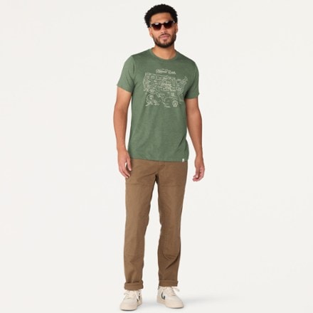 The Landmark Project National Parks Maps T-Shirt 4