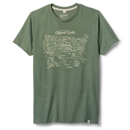 The Landmark Project National Parks Maps T-Shirt 0