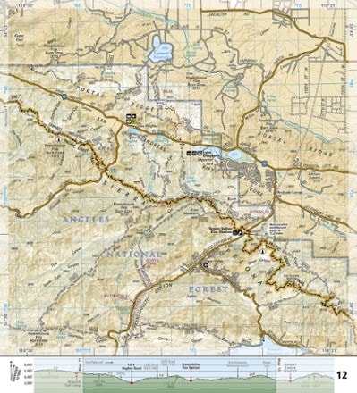 National Geographic Pacific Crest Trail Topographic Map Guide: Scodie, Piute, and Tehachapi Mountains 2