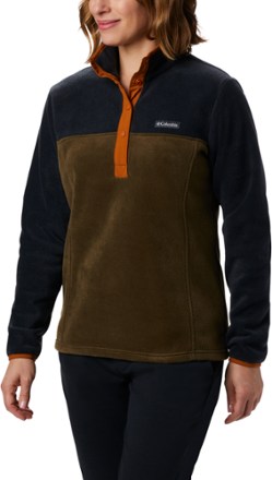 columbia snap fleece