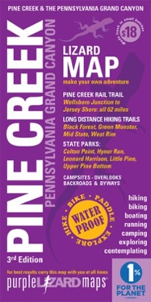 Purple Lizard Maps Pine Creek Pennsylvania Grand Canyon Map 0