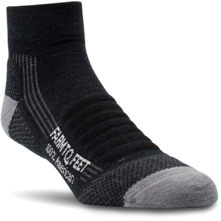 Farm to Feet American Trail Light Cushion 1/4 Crew Socks 0