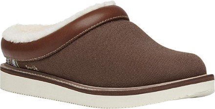 Sanuk Men's Fabric and Leather Slippers 