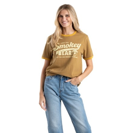 The Landmark Project Smokey Script Ringer T-Shirt 1