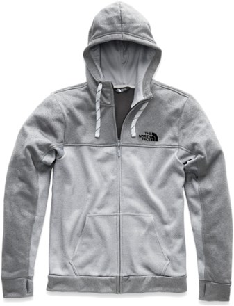 grey north face half zip