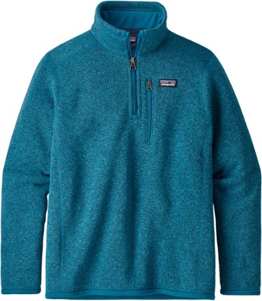 blue patagonia quarter zip