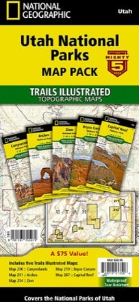 National Geographic Utah National Parks Map Pack 0