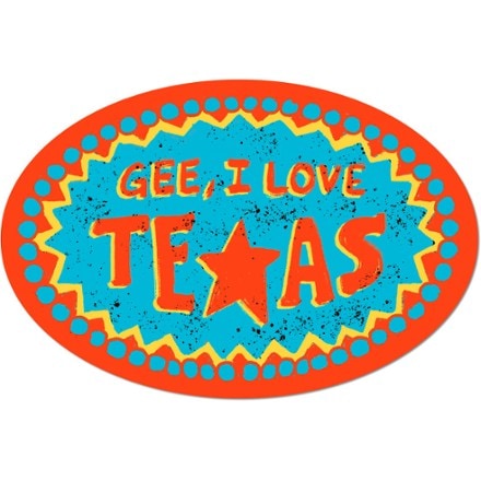 Apply Stickers Gee I Love Texas Sticker 0