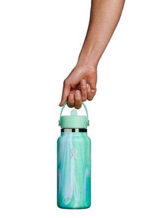 Hydro Flask Wide-Mouth Vacuum Water Bottle with Flex Straw Cap - 32 fl. oz. 2