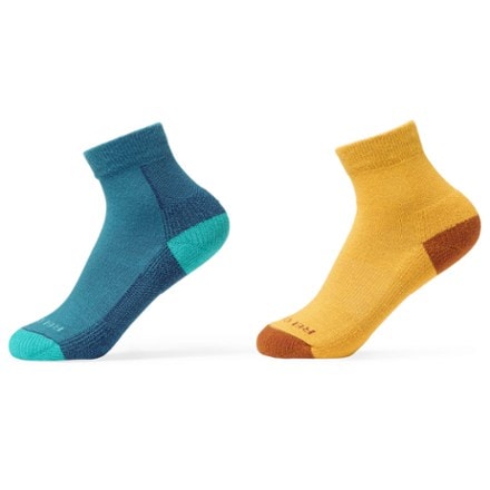 REI Co-op COOLMAX EcoMade Active Quarter Socks - Toddlers'/Kids' - 2 Pairs 1