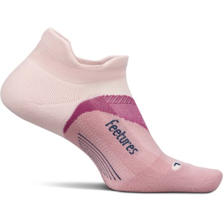 Feetures Elite Light Cushion No Show Tab Socks Pink M