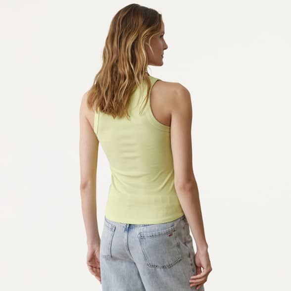 On Body Image of color Faded Lime