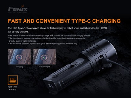 Fenix LR35R Rechargeable Flashlight 5